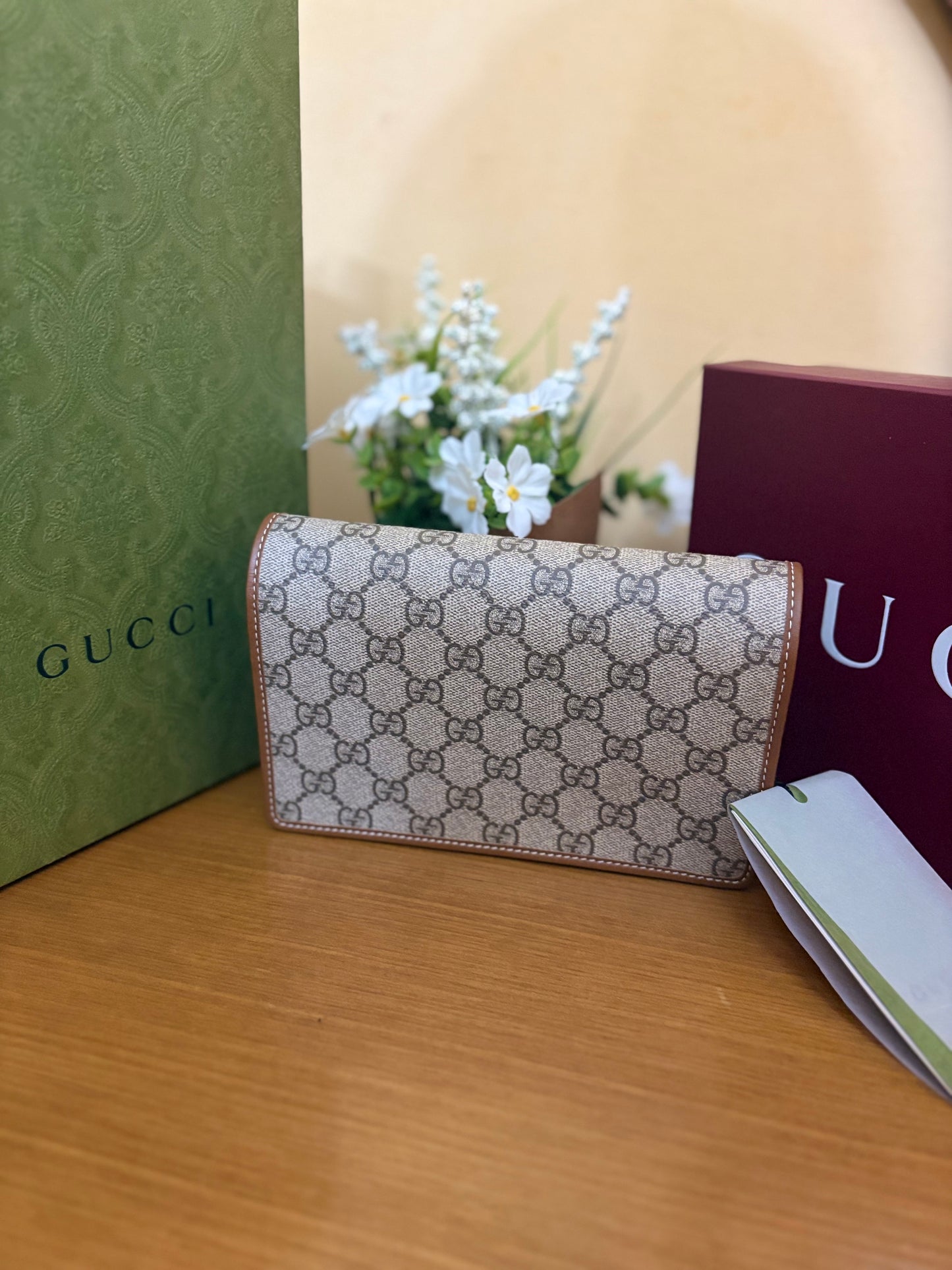 Gucci Marmont Chain Wallet con tracolla nuova