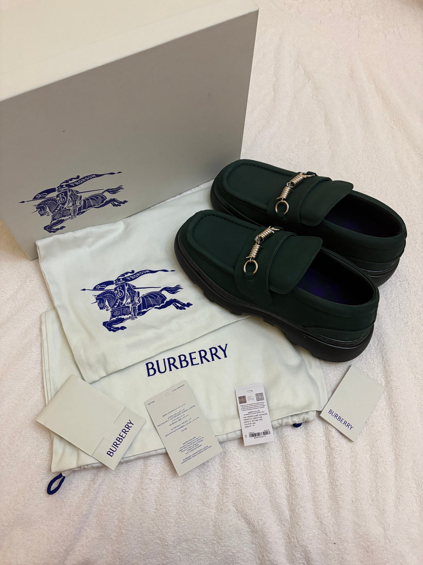 Burberry mocassino Nubuk