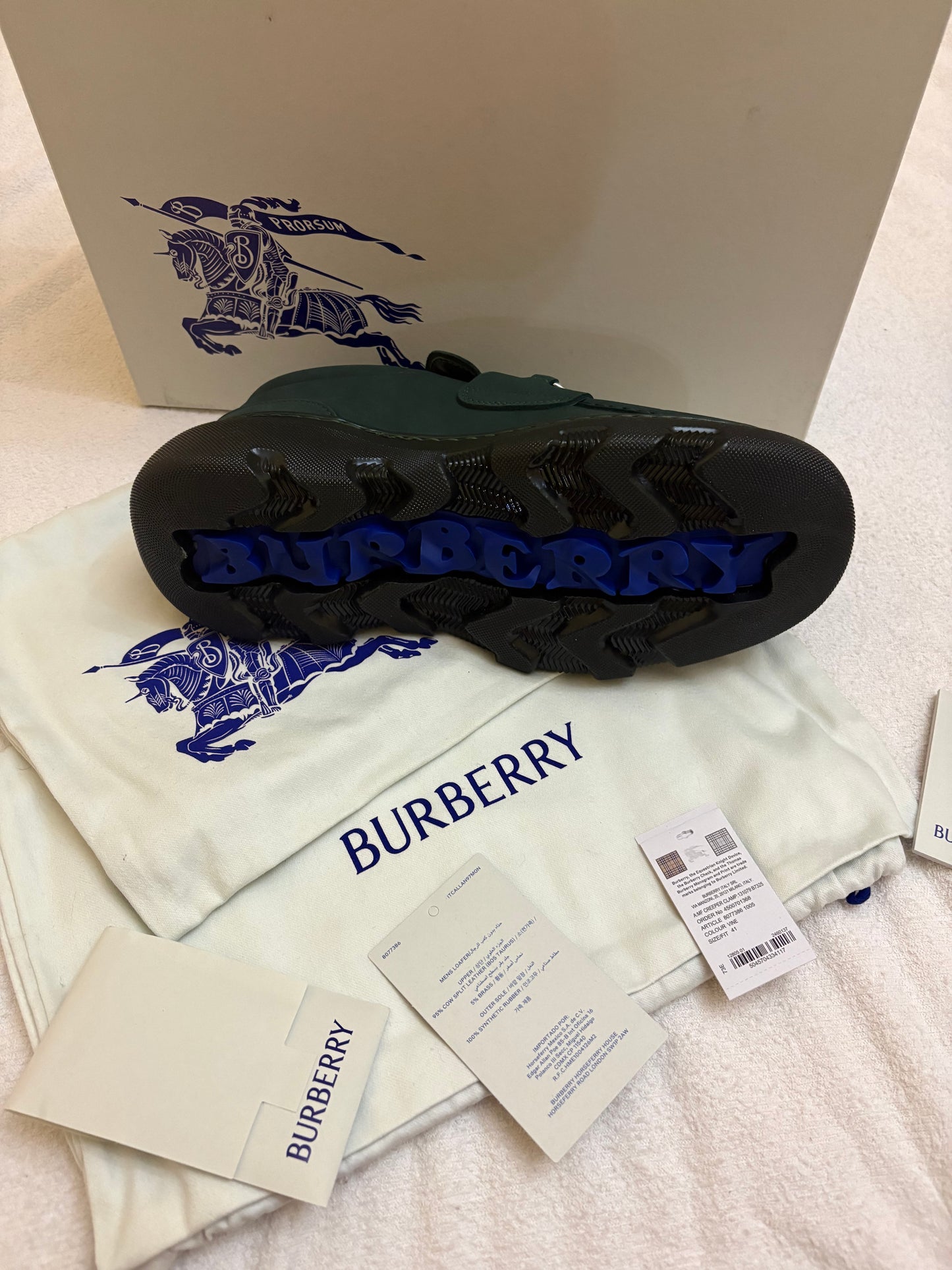 Burberry mocassino Nubuk