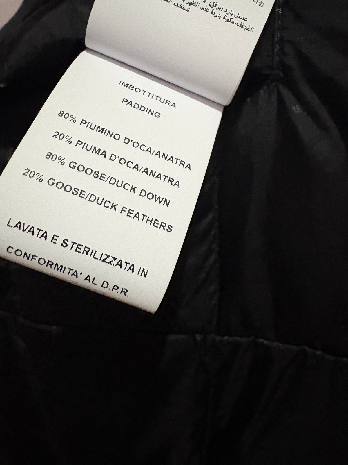 Gilet Versace 100% piuma d’oca S