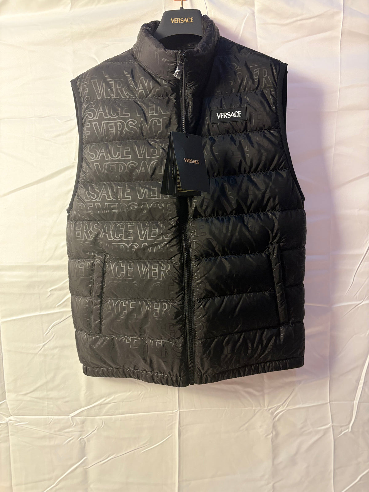 Gilet Versace 100% piuma d’oca S