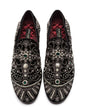 Velvet slipper con cristalli