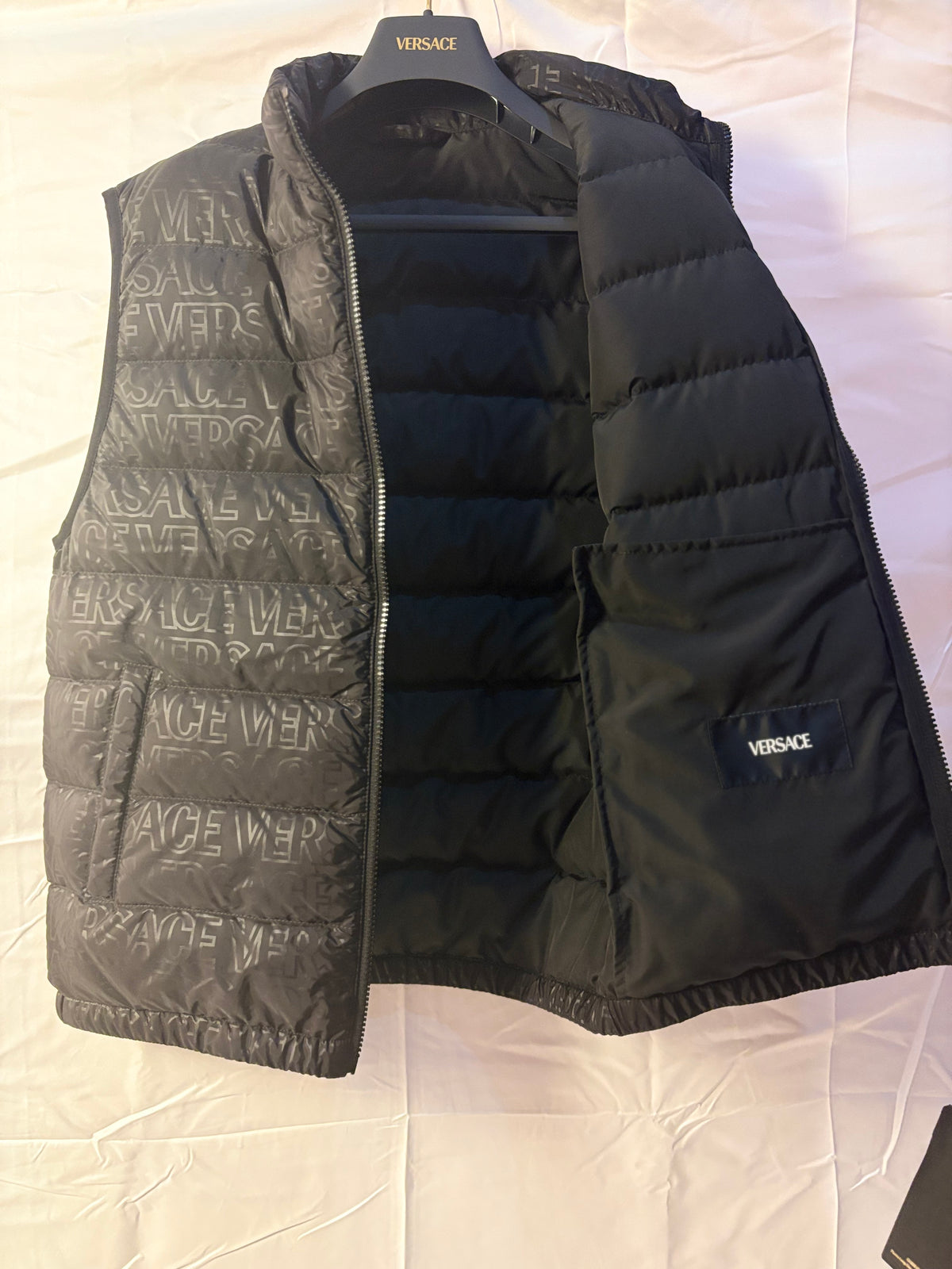 Gilet Versace 100% piuma d’oca S